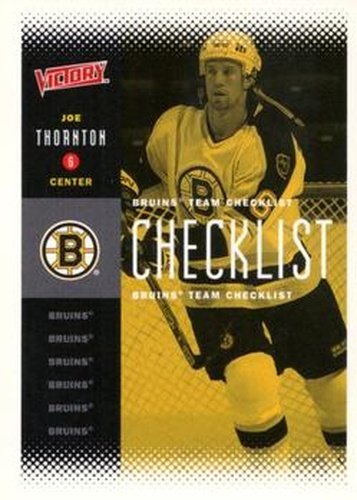 #17 Joe Thornton - Boston Bruins - 2000-01 Upper Deck Victory Hockey