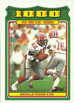 #17 Gerald Riggs - Atlanta Falcons - 1988 Topps Football - 1000 Yard Club