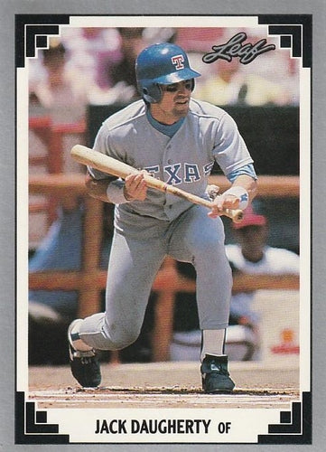 #17 Jack Daugherty - Texas Rangers - 1991 Leaf Baseball
