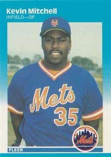 #17 Kevin Mitchell - New York Mets - 1987 Fleer Baseball