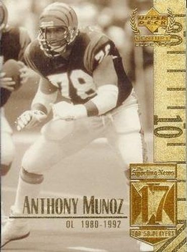 #17 Anthony Munoz - Cincinnati Bengals - 1999 Upper Deck Century Legends Football