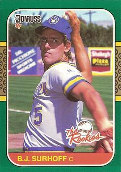 #17 - B.J. Surhoff - Milwaukee Brewers - 1987 Donruss The Rookies Baseball