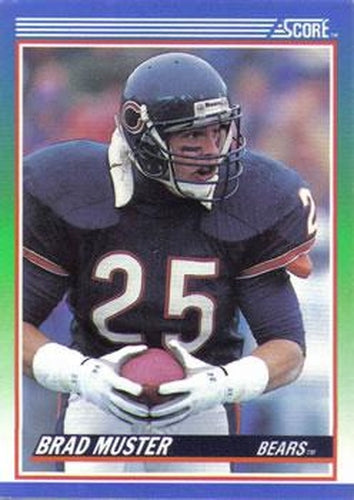 #17 Brad Muster - Chicago Bears - 1990 Score Football