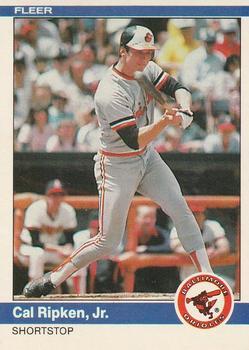 #17 Cal Ripken, Jr. - Baltimore Orioles - 1984 Fleer Baseball