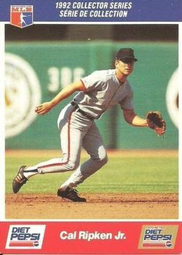 #17 Cal Ripken Jr. - Baltimore Orioles - 1992 Diet Pepsi Baseball