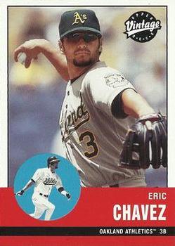 #17 Eric Chavez - Oakland Athletics - 2001 Upper Deck Vintage Baseball