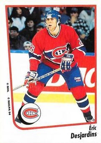 #17 Eric Desjardins - Montreal Canadiens - 1994-95 Panini Hockey Stickers