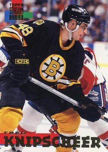 #17 Fred Knipscheer - Boston Bruins - 1994-95 Stadium Club Hockey