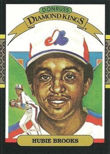 #17 Hubie Brooks - Montreal Expos - 1987 Donruss Baseball