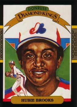 #17 Hubie Brooks - Montreal Expos - 1987 Leaf Baseball