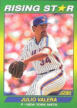 #17 Julio Valera - New York Mets - 1992 Score 100 Rising Stars Baseball