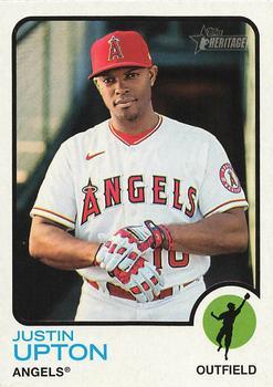 #17 Justin Upton - Los Angeles Angels - 2022 Topps Heritage Baseball