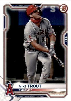 #17 Mike Trout - Los Angeles Angels - 2021 Bowman Baseball