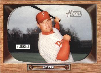 #17 Pat Burrell - Philadelphia Phillies - 2004 Bowman Heritage Baseball