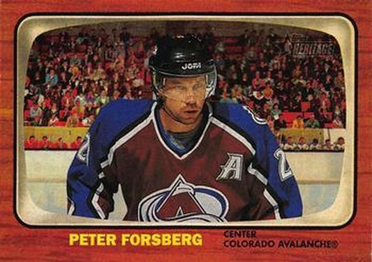 #17 Peter Forsberg - Colorado Avalanche - 2002-03 Topps Heritage Hockey