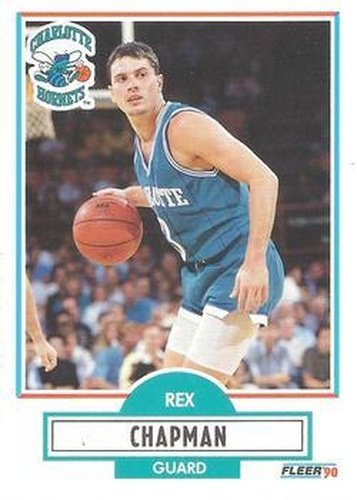 #17 Rex Chapman - Charlotte Hornets - 1990-91 Fleer Basketball