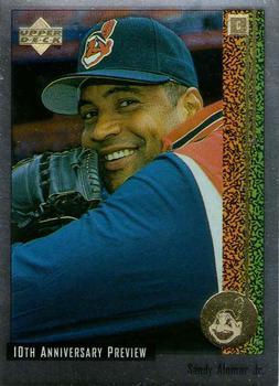 #17 Sandy Alomar Jr. - Cleveland Indians - 1998 Upper Deck - 10th Anniversary Preview Baseball