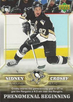 #17 Sidney Crosby - Pittsburgh Penguins - 2005-06 Upper Deck Phenomenal Beginning Hockey