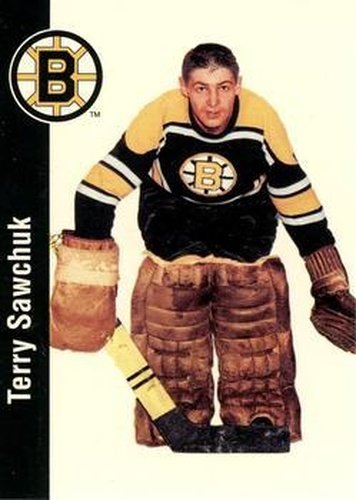 #17 Terry Sawchuk - Boston Bruins - 1994 Parkhurst Missing Link 1956-57 Hockey