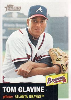 #17 Tom Glavine - Atlanta Braves - 2002 Topps Heritage Baseball