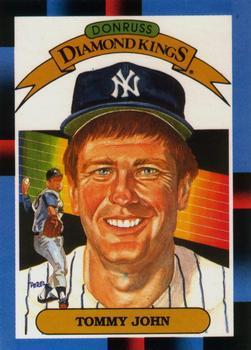 #17 Tommy John - New York Yankees - 1988 Leaf Baseball