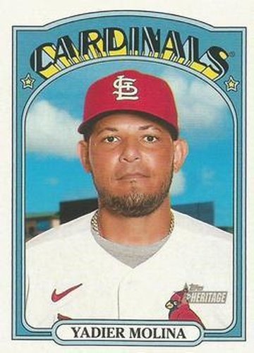 #17 Yadier Molina - St. Louis Cardinals - 2021 Topps Heritage Baseball
