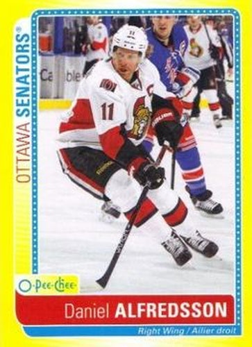 #S-DA Daniel Alfredsson - Ottawa Senators - 2013-14 O-Pee-Chee Hockey - Stickers