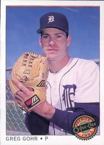 #17 Greg Gohr - Detroit Tigers - 1993 O-Pee-Chee Premier Baseball