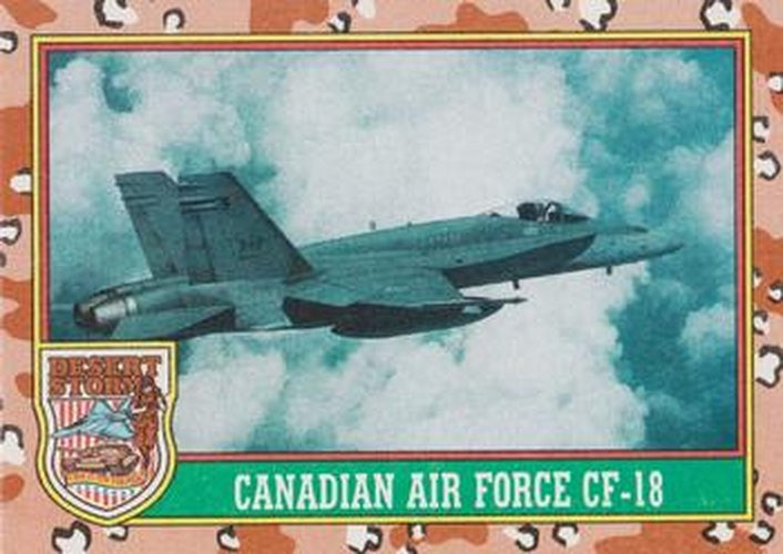 #17 Canadian Air Force CF-18 - 1991 Topps Desert Storm