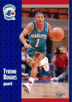 #17 Muggsy Bogues - Charlotte Hornets - 1991-92 Fleer Basketball