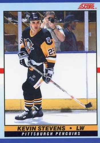 #17 Kevin Stevens - Pittsburgh Penguins - 1990-91 Score Young Superstars Hockey