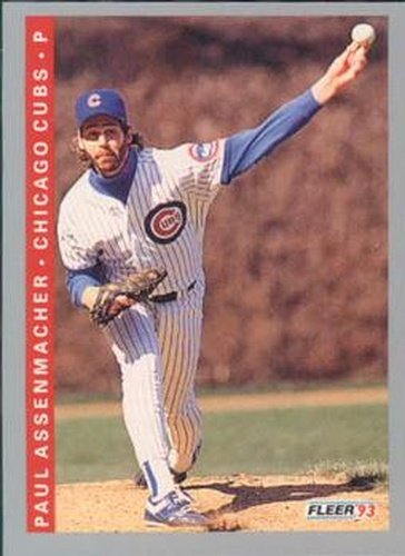 #17 Paul Assenmacher - Chicago Cubs - 1993 Fleer Baseball