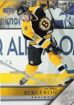 #17 Patrice Bergeron - Boston Bruins - 2005-06 Upper Deck Hockey