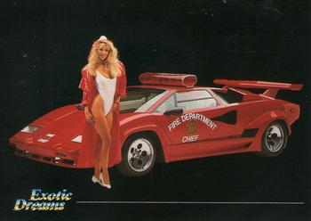 #17 Debra with Lamborghini Countach Fire Department - 1992 All Sports Marketing Exotic Dreams