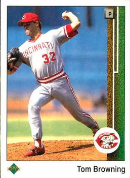 #617 Tom Browning - Cincinnati Reds - 1989 Upper Deck Baseball