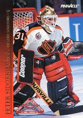 #17 Peter Sidorkiewicz - Ottawa Senators - 1993-94 Score Canadian Hockey - Pinnacle All-Stars Canadian