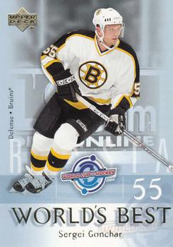 #WB17 Sergei Gonchar - Boston Bruins - 2004-05 Upper Deck Hockey - World's Best