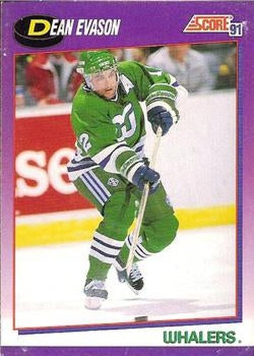 #17 Dean Evason - Hartford Whalers - 1991-92 Score American Hockey