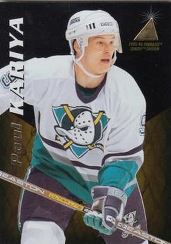 #17 Paul Kariya - Anaheim Mighty Ducks - 1995-96 Zenith Hockey