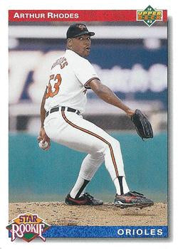#17 Arthur Rhodes - Baltimore Orioles - 1992 Upper Deck Baseball