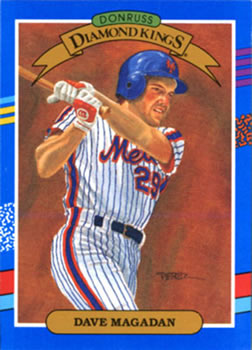 #17 Dave Magadan - New York Mets - 1991 Donruss Baseball