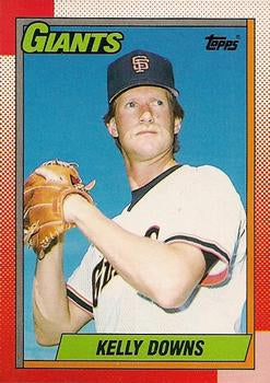 #17 Kelly Downs - San Francisco Giants - 1990 Topps Baseball
