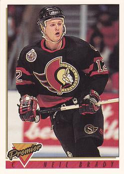 #17 Neil Brady - Ottawa Senators - 1993-94 Topps Premier Hockey