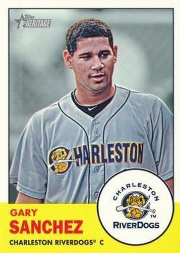#17a Gary Sanchez - Charleston RiverDogs - 2012 Topps Heritage Minor League Baseball