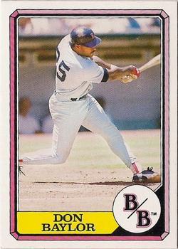 #17 Don Baylor - Boston Red Sox - 1987 Topps Boardwalk and Baseball