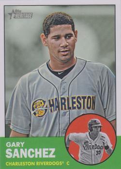 #17b Gary Sanchez - Charleston RiverDogs - 2012 Topps Heritage Minor League Baseball