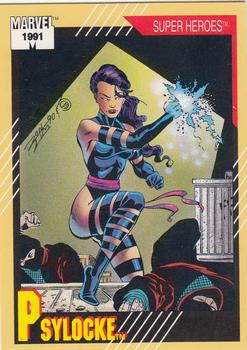 #18 Psylocke - 1991 Impel Marvel Universe Series II