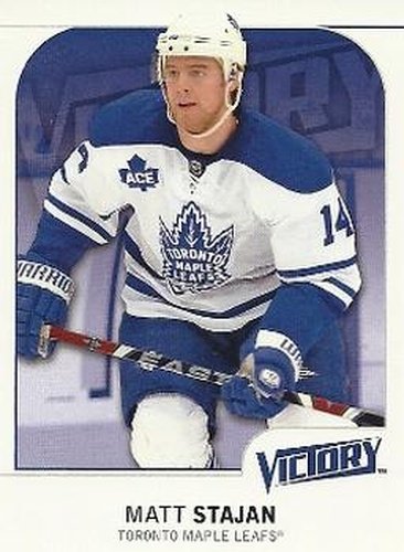#180 Matt Stajan - Toronto Maple Leafs - 2009-10 Upper Deck Victory Hockey