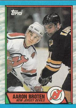 #180 Aaron Broten - New Jersey Devils - 1989-90 Topps Hockey