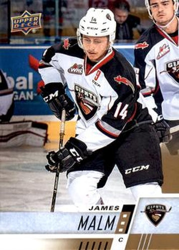 #180 James Malm - Vancouver Giants - 2017-18 Upper Deck CHL Hockey
